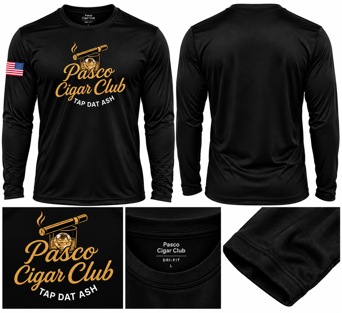 Dri fit Tee - long Sleeve - Front chest Big logo