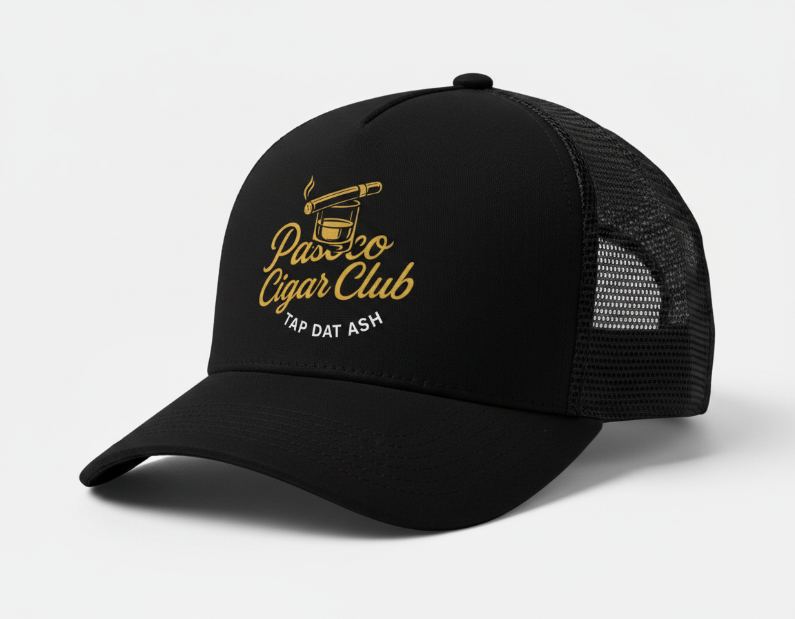 Black Trucker Snap Back